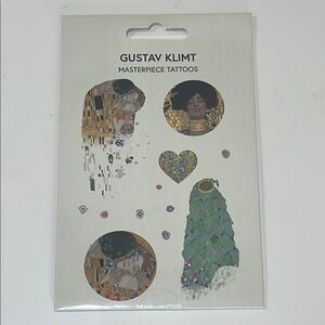 Gustav Klimt Masterpiece Temporary  Tattoos Belvedere Museum